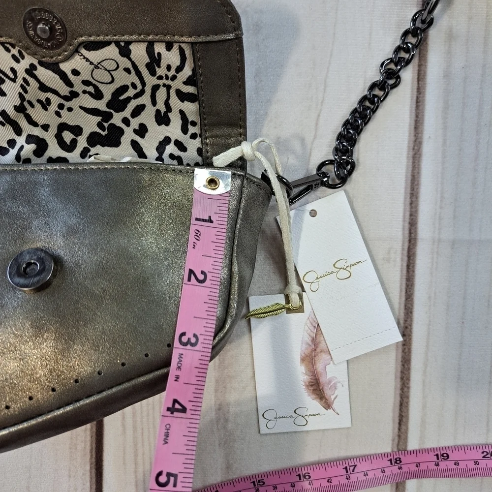 Jessica Simpson Connie Crossbody Bag with Belt loops, Wristlet loop